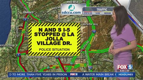 Police Activity Shuts Down Traffic On I 5 Near La Jolla Village Drive