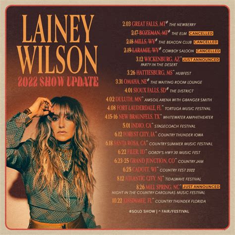 Who Is Touring With Lainey Wilson In 2024 An Exclusive Preview