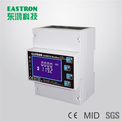 Sdm Modbus Three Phase Bi Directional Energy Meter Power Monitor