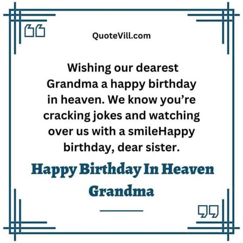 94 Heart Touching Happy Birthday In Heaven Grandma Wishes