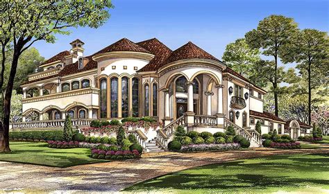 Mediterranean with Central Courtyard - 36143TX | Architectural Designs ...