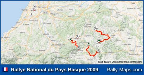 Maps Rallye National Du Pays Basque Coupe Rally Maps