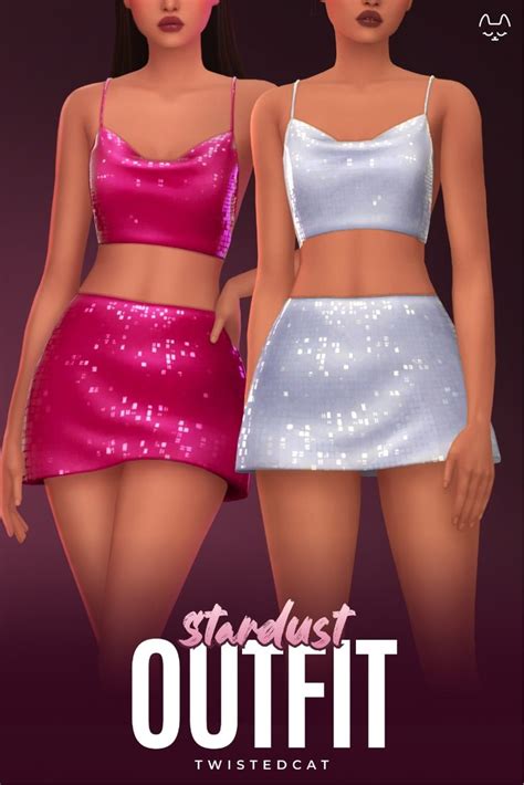 Stardust Outfit TwistedCat In 2024 Sims 4 Mods Clothes Sims 4