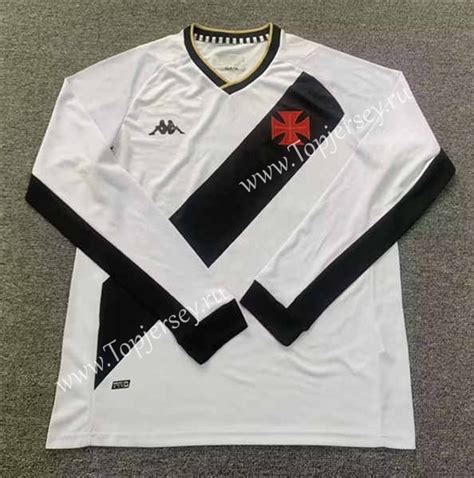 Cr Vasco Da Gama Away White Ls Thailand Soccer Jersey Aaa