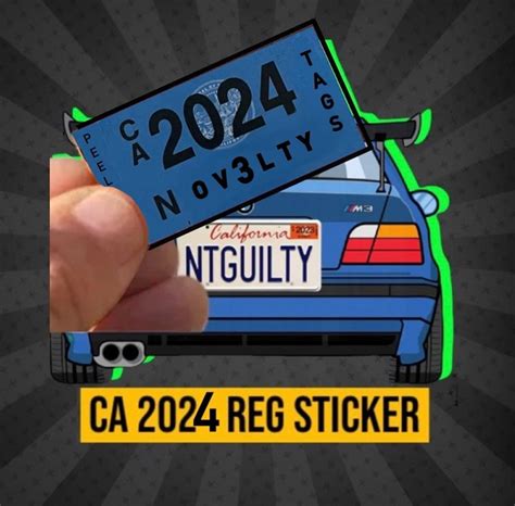 2024 Registration Sticker California Color Chart Rorie Claresta