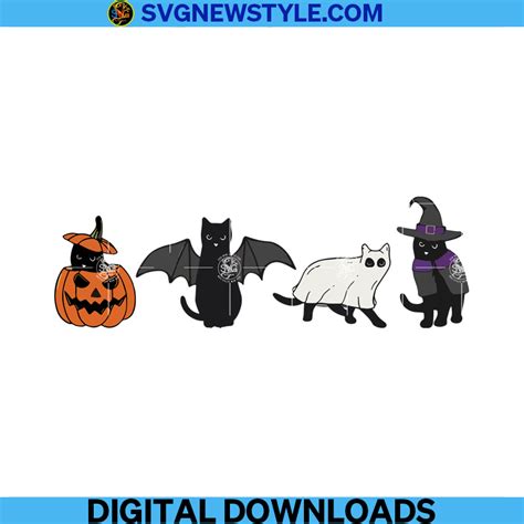 Cat Halloween Png Ghost Cat Halloween Png Halloween Black Cat Png