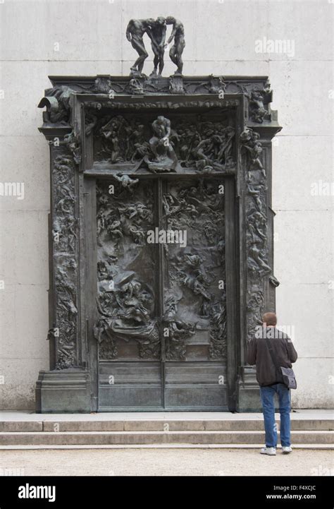 "The Gates of Hell" by Rodin, installed in the gardens at the Rodin ...