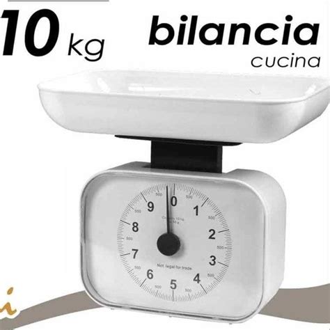 Trade Shop Bilancia Da Cucina Meccanica Analogica Rettangolare Kg