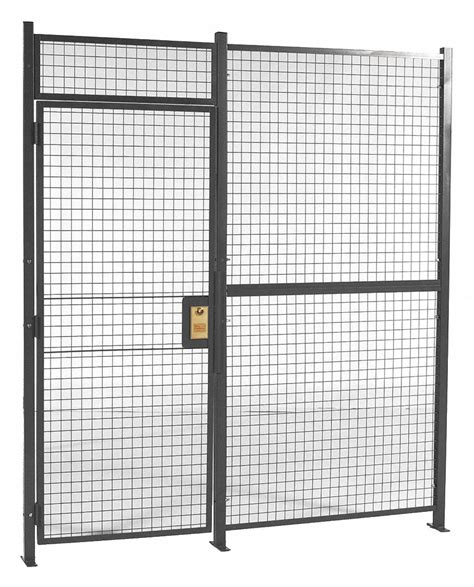 Rapidwire 10 Ft X 8 Ft Gray Welded Partition Cage 38xz33 1081w Grainger