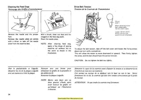 Janome 109-110 Sewing Machine Instruction Manual