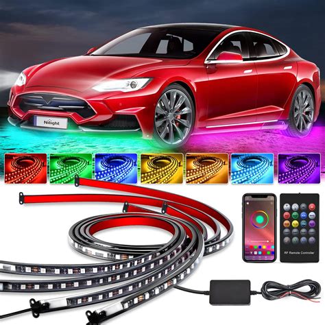 Amazon Nilight 4Pcs Car Underglow Neon Accent Strip Lights 256