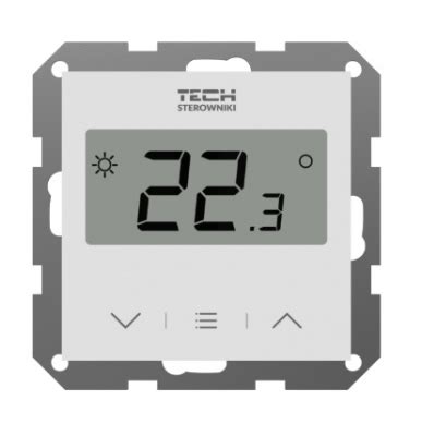 Tech F Z V Bia Y Przewodowy Regulator Pokojowy Dwustanowy Doramkowy