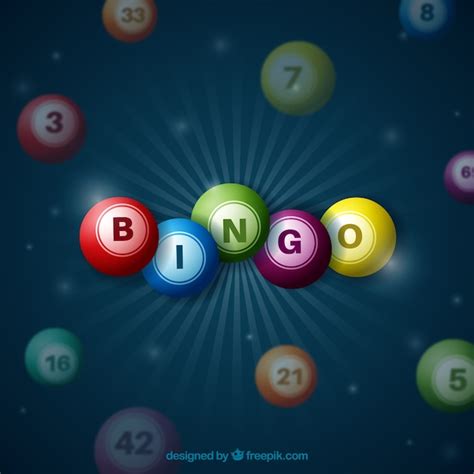 Fondo Oscuro Con Bolas De Bingo De Colores Vector Premium