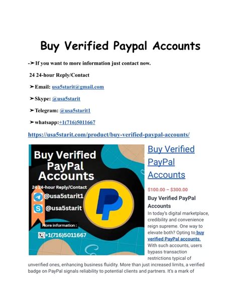 Ppt Buy Verified Paypal Accounts Powerpoint Presentation Free