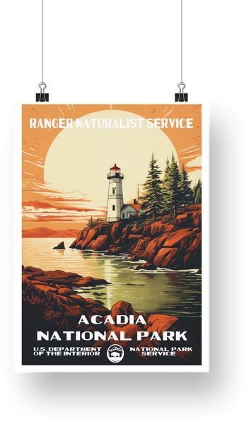 Acadia National Park Poster The National Park Store