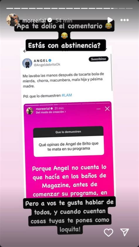 El escandaloso cruce entre Ángel de Brito y Morena Rial con fuertes
