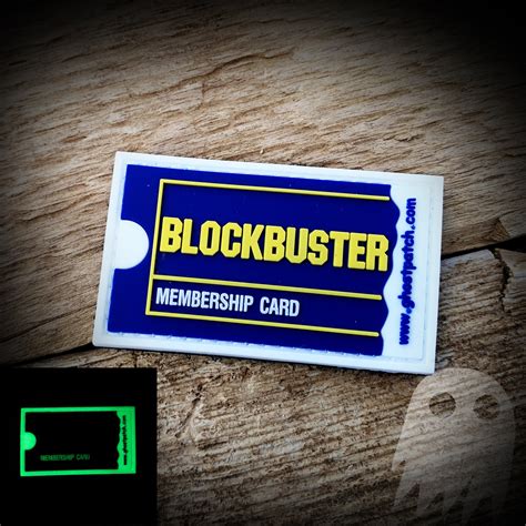 Blockbuster Membership Card PVC Patch (NOSTALGIA SERIES) – GHOST PATCH