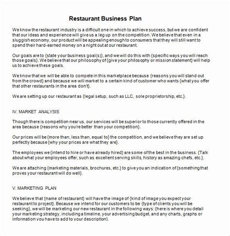 Restaurant Marketing Plan Template Best Of 13 Sample Restaurant Business Plan T Restaurant