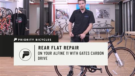 Alfine Rear Flat Repair With Gates Carbon Drive Youtube