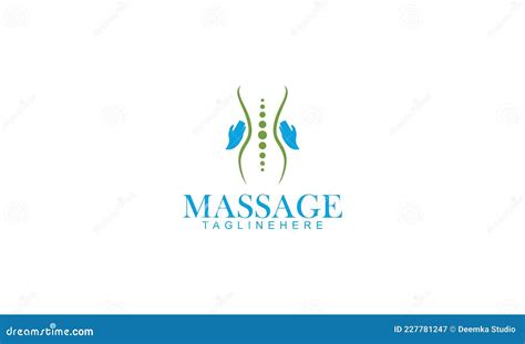 Body Massage Logo Design Vector Stock Vector Illustration Of Fileneps