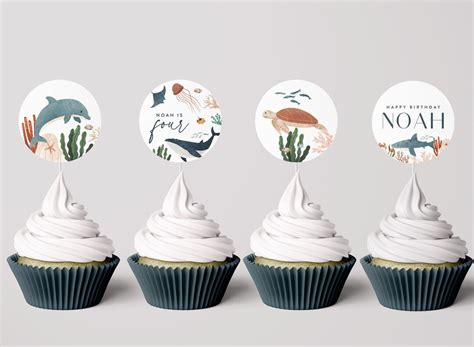 Under the Sea Toppers, Sea Animals, Sea Creatures, Whale, Shark, Fish ...