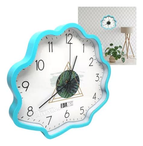 Reloj De Pared Anal Gico Para Decoraci N De Habitaci N Con Borde Azul