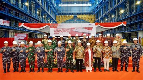 Indonesia Begins Construction Of Its Second 5700 Ton Merah Putih Frigate Defence Security Asia