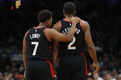 Watch The Tape Kyle Lowry And Kawhi Leonard Of The Raptors Cook Up