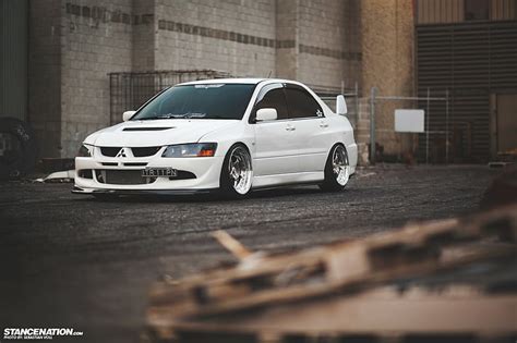 HD Wallpaper Mitsubishi Lancer Evo Stance Stancenation Car Motor