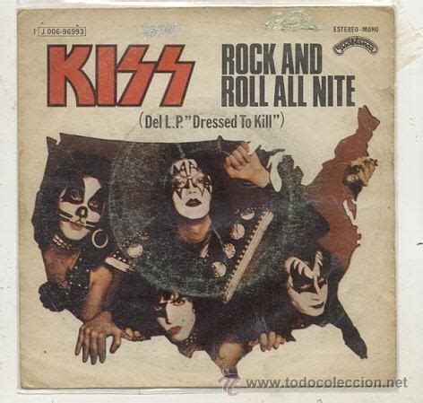 SINGLE 45 RPM KISS ROCK AND ROLL ALL NITE SOLO PORTADA Rock