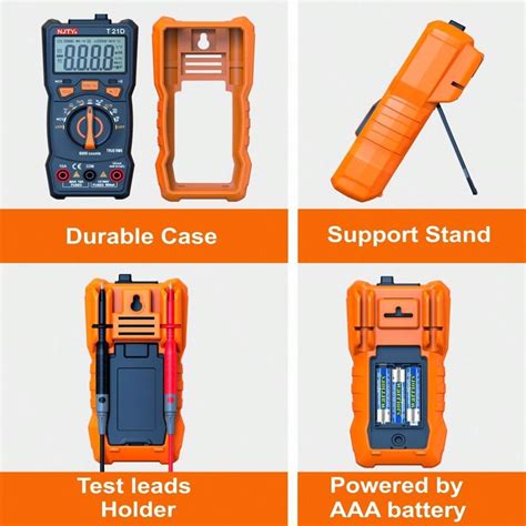 Njty T D Digital Multimeter Counts Voltmeter Auto Range Current