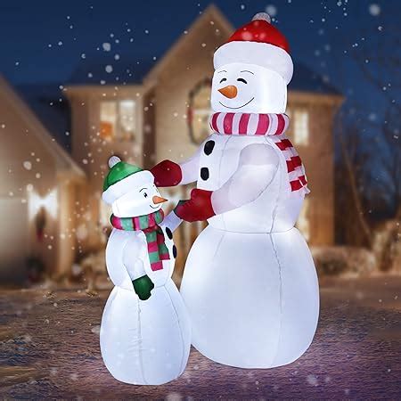 Amazon Ft Christmas Inflatable Snowman Outdoor Yard Decorations