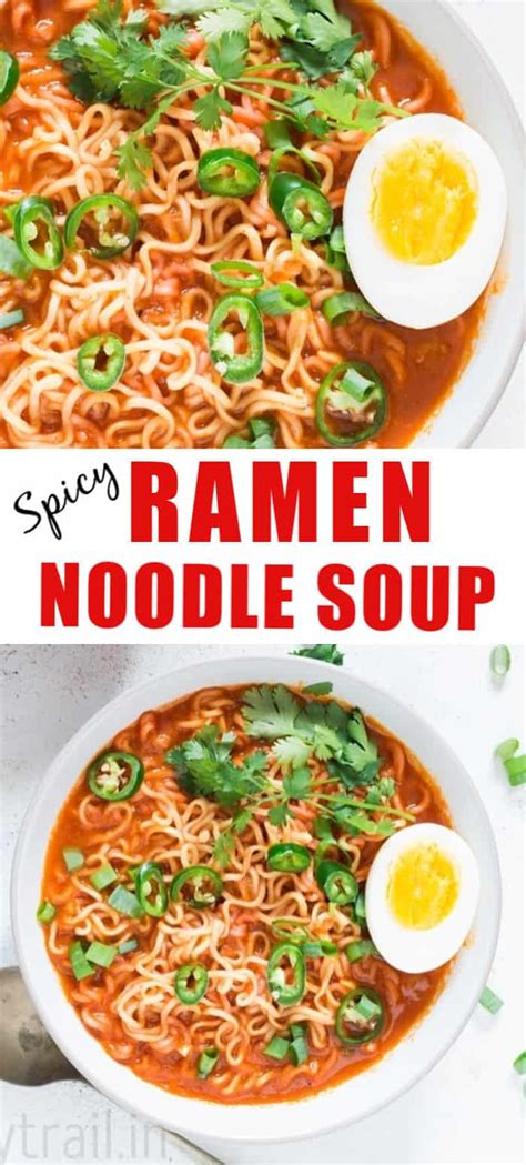 Sriracha Spicy Ramen Noodles Soupwith Recipe Video Currytrail