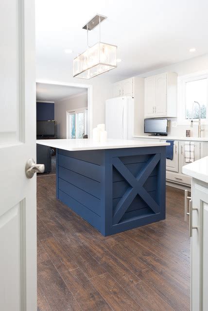 Modern Farmhouse Custom Kitchen Island Campagne Cuisine Autres Périmètres Par User Houzz