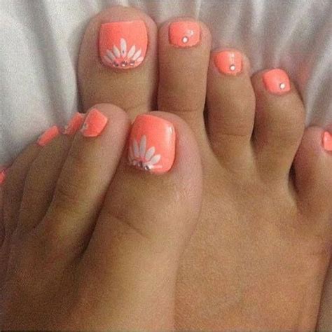 Peach Toes Nail Art Nailart Pretty Toe Nails Summer Toe Nails Toe