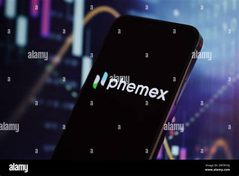 Kyiv Ukraine March Phemex Logo On Iphone Display Screen And