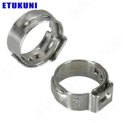 Adjustable Hose Clamp Single Ear Stepless Bolt Pipe Clamp For Water