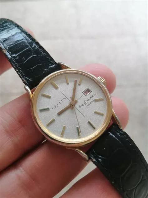 Ancienne Montre Homme Mecanique Win Vintage Watch S Made France