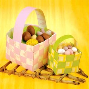 Woven Easter Egg Baskets Crafts EYR