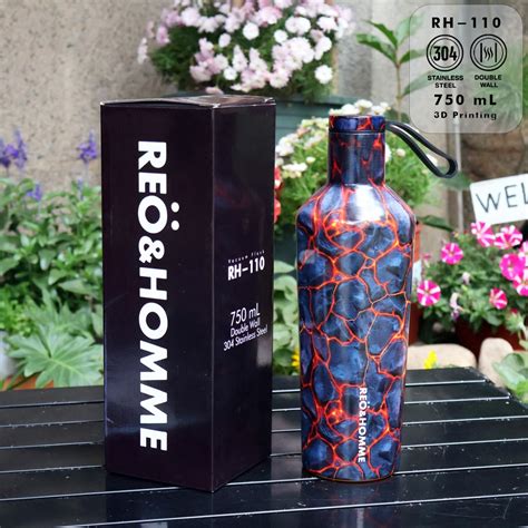 Jual Houroffer Botol Thermos Rh Motif Lava Tumbler D Printing Keep Hot Cold Ml