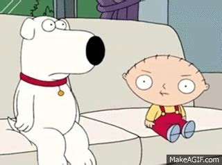 Stewie Griffin head tilt Clip on Make a GIF