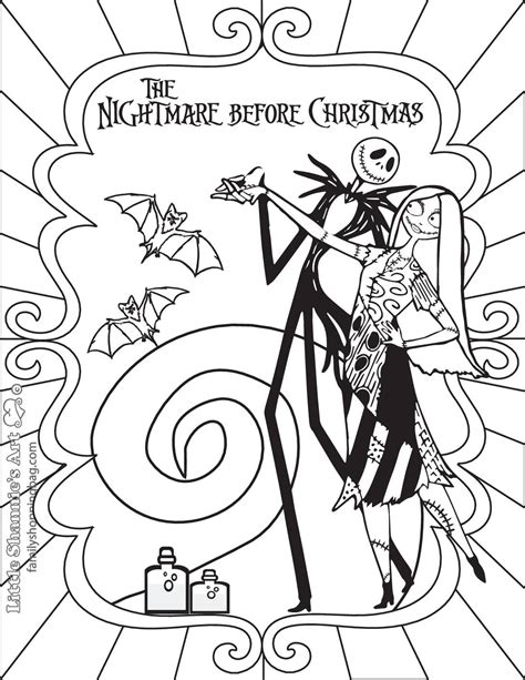 The Nightmare Before Christmas Coloring Pages