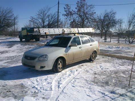 Багажник на крышу — Lada Приора хэтчбек, 1,6 л, 2013 года | стайлинг ...