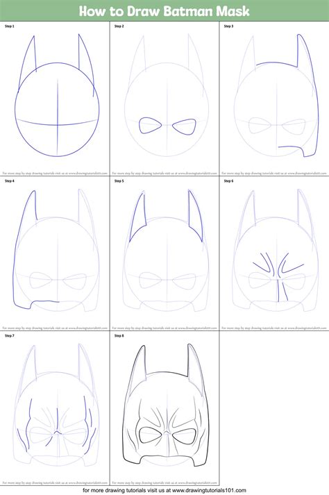 How To Draw Batman Face