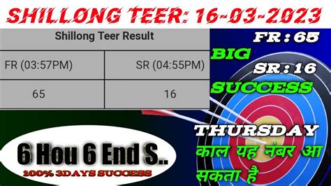 Shillong Teer Target Today16032023 Shillong Teer Resultsshillong