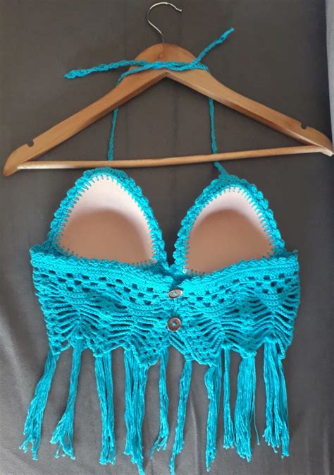 Cropped Crochê Frente Única Elo7 Produtos Especiais