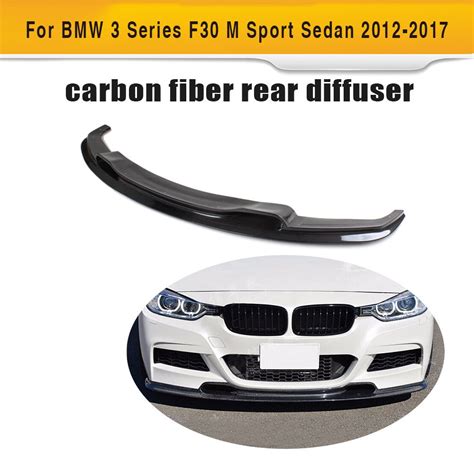 3 Series Carbon Fiber Front Lip Bumper Protector For Bmw F30 M Sport Sedan 4 Door 2012 2016 320i