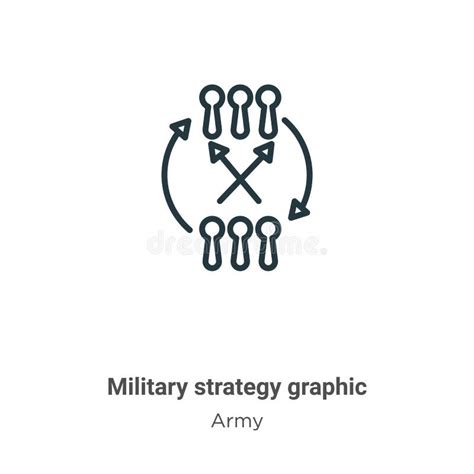 Military Strategy Graphic Vector Icon On White Background Flat Vector