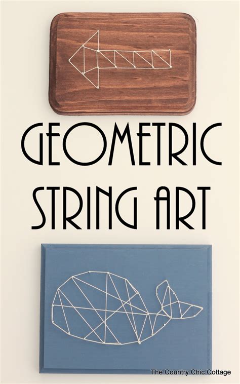 DIY Geometric String Art Tutorial | The Country Chic Cottage