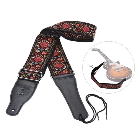 High End Adjustable Guitar Shoulder Strap Cm In Wide Nylon Jacquard